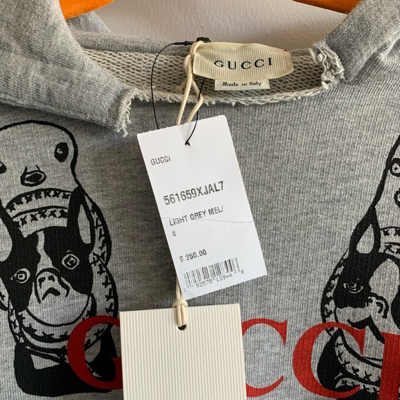 GUCCI Kids Short-Sleeve Logo Graphic Hoodie - Picture 6 of 7